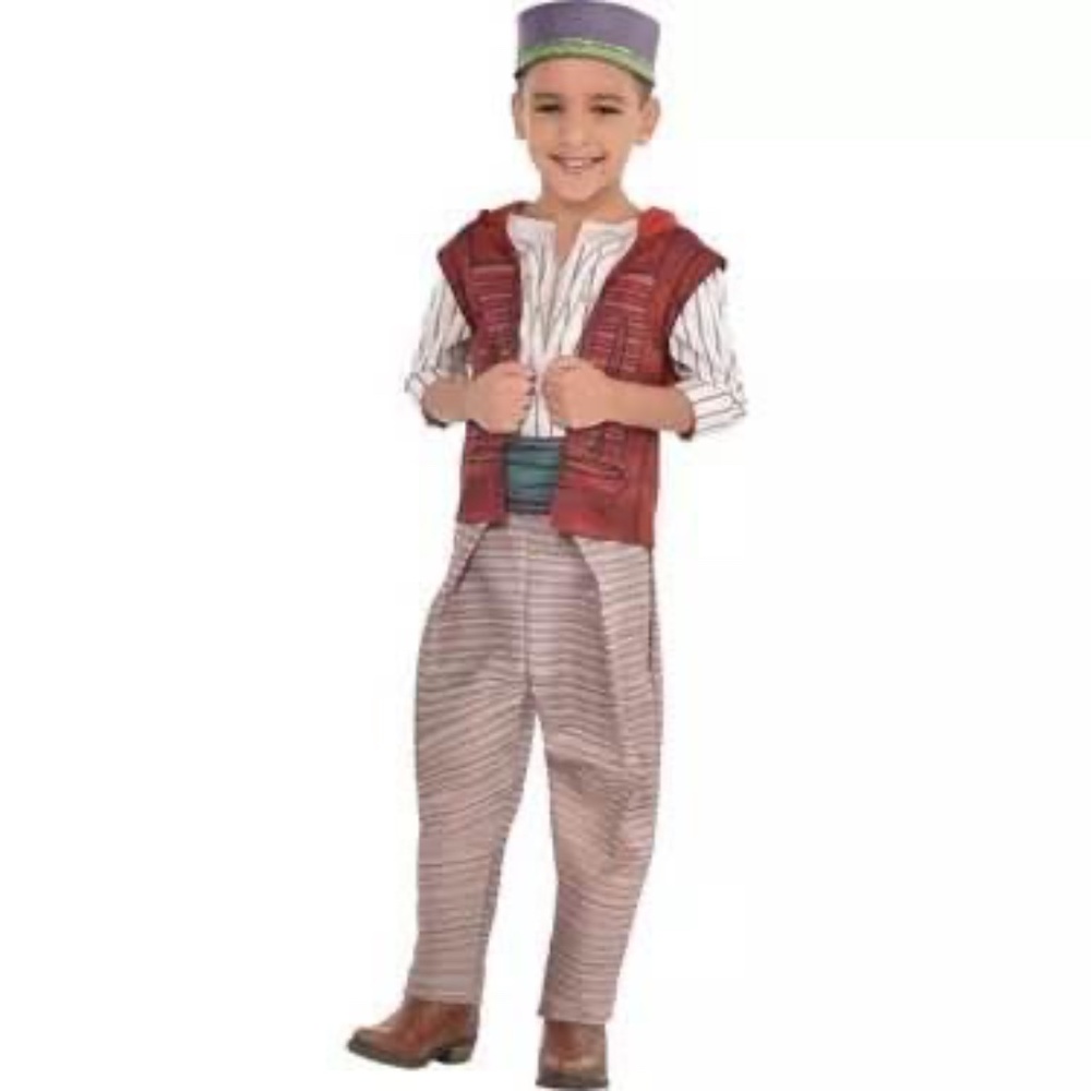 BRAND NEW boy toddler disney aladdin halloween costume size 3-4T